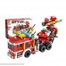 Anmada Building Blocks Set 12-in-1 City Fire Truck Rescue Vehicle Bricks Blocks Toy Playset Kids Educational Toys Transformer Toys for Boys Girls Birthday Hallowmas B07HDZ4VJF